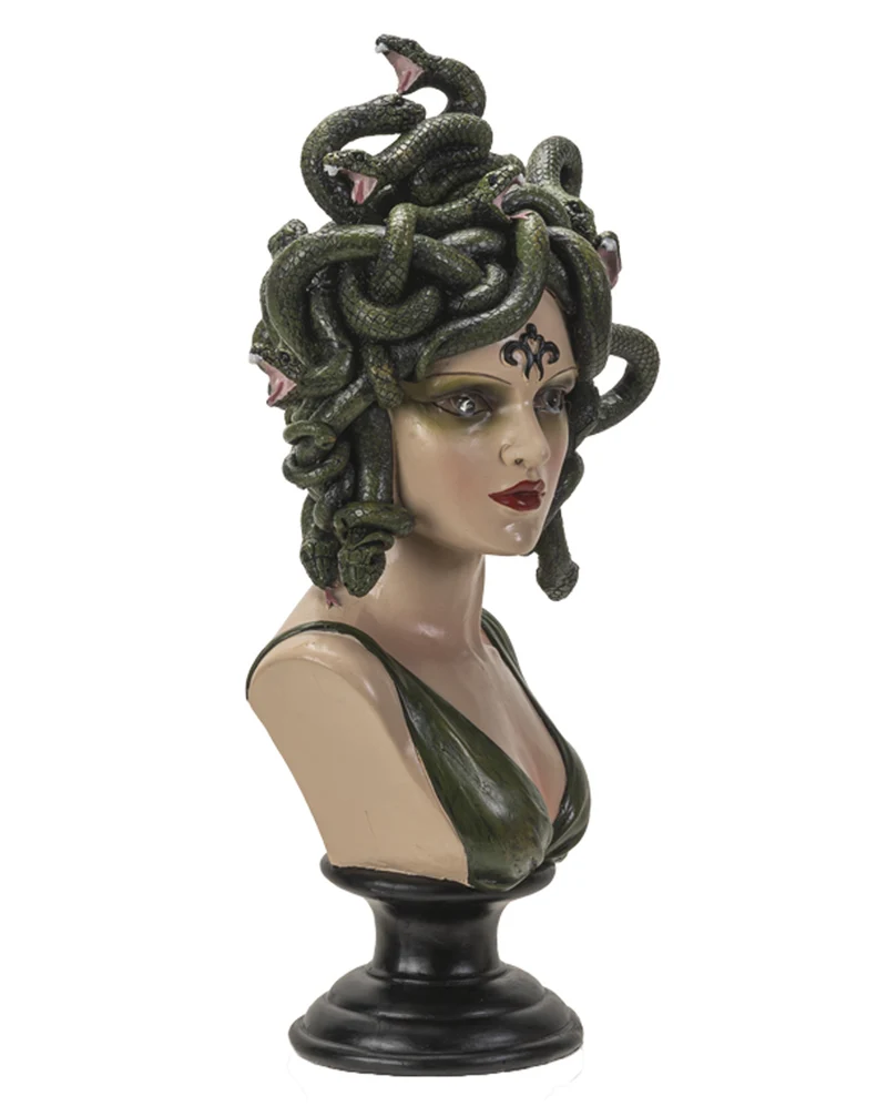 Vintage Medusa Büste mit Schlangenfrisur 38cm