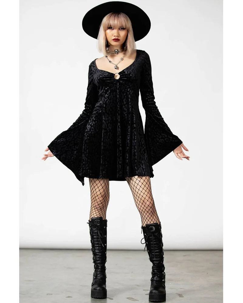 KILLSTAR Nightcall Langarm Kleid
