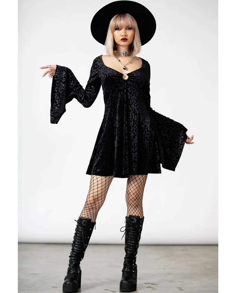 KILLSTAR Nightcall Langarm Kleid