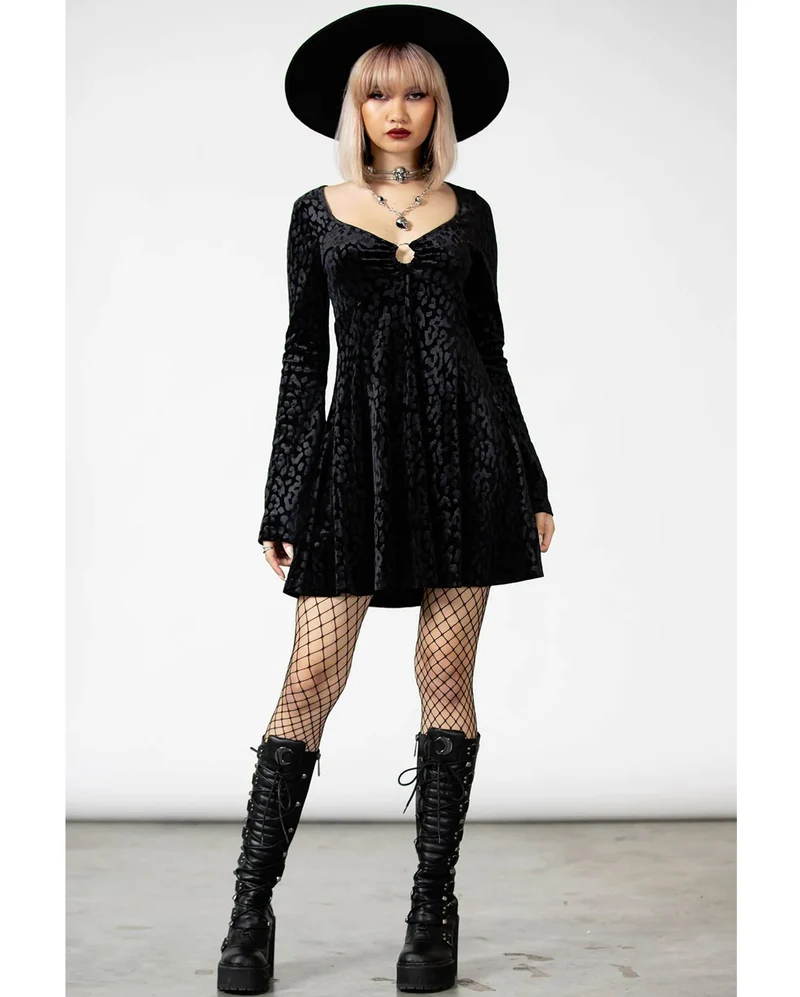 KILLSTAR Nightcall Langarm Kleid