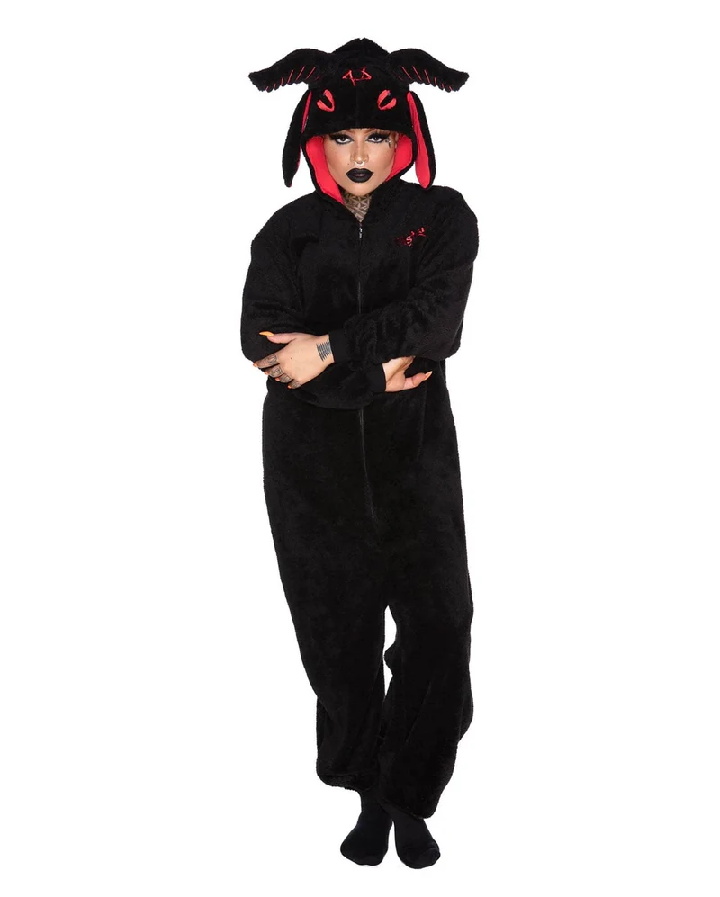 KILLSTAR Baphomet Onesie mit Kapuze