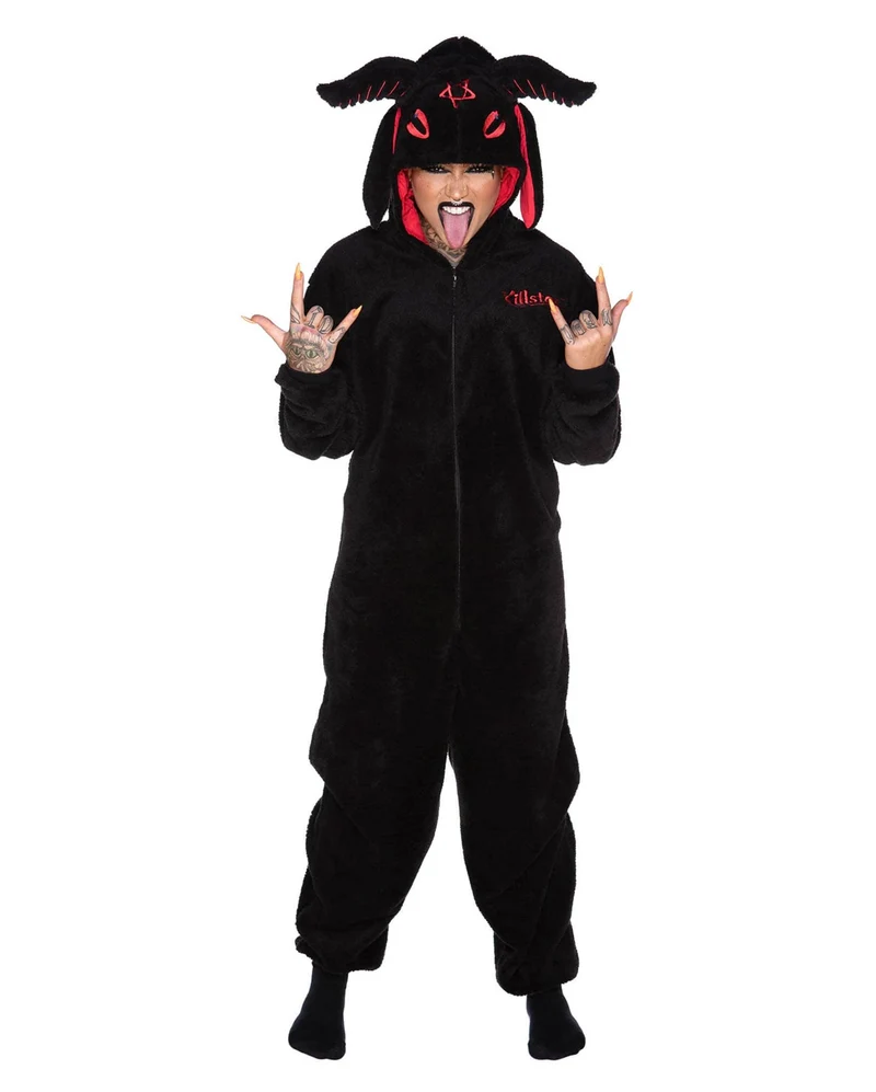 KILLSTAR Baphomet Onesie mit Kapuze