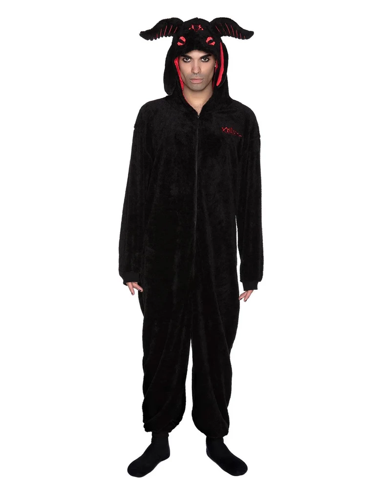KILLSTAR Baphomet Onesie mit Kapuze