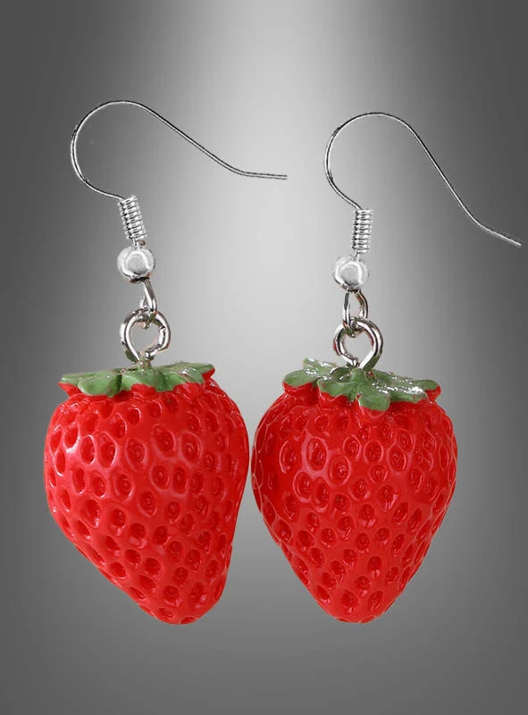 Erdbeeren Ohrringe Hänger oder Stecker