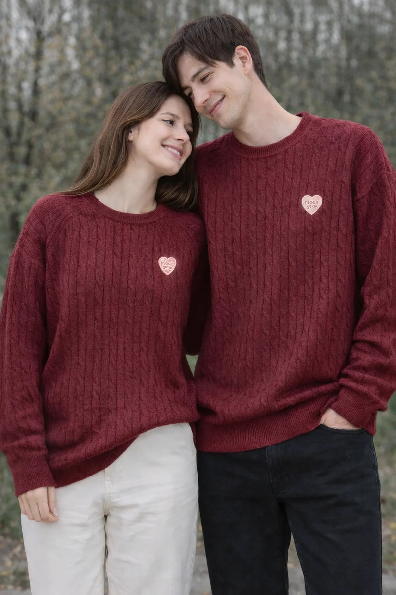 Pullover Pink Mit Herzen