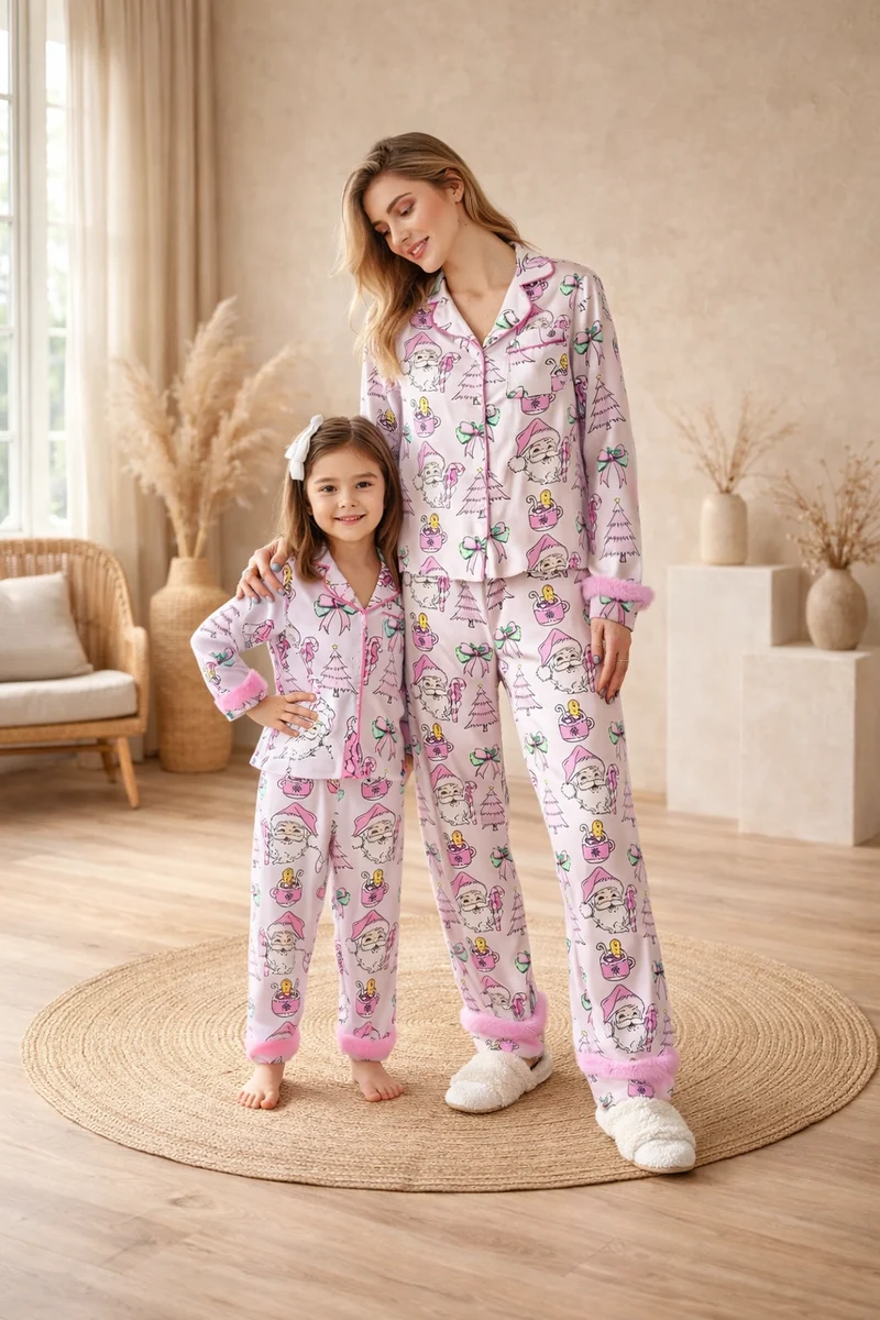 Mother Daughter Matching Christmas Pajamas