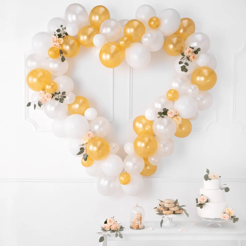 Mini Ballons Ø 12cm Pearl Gold 10 Stk.