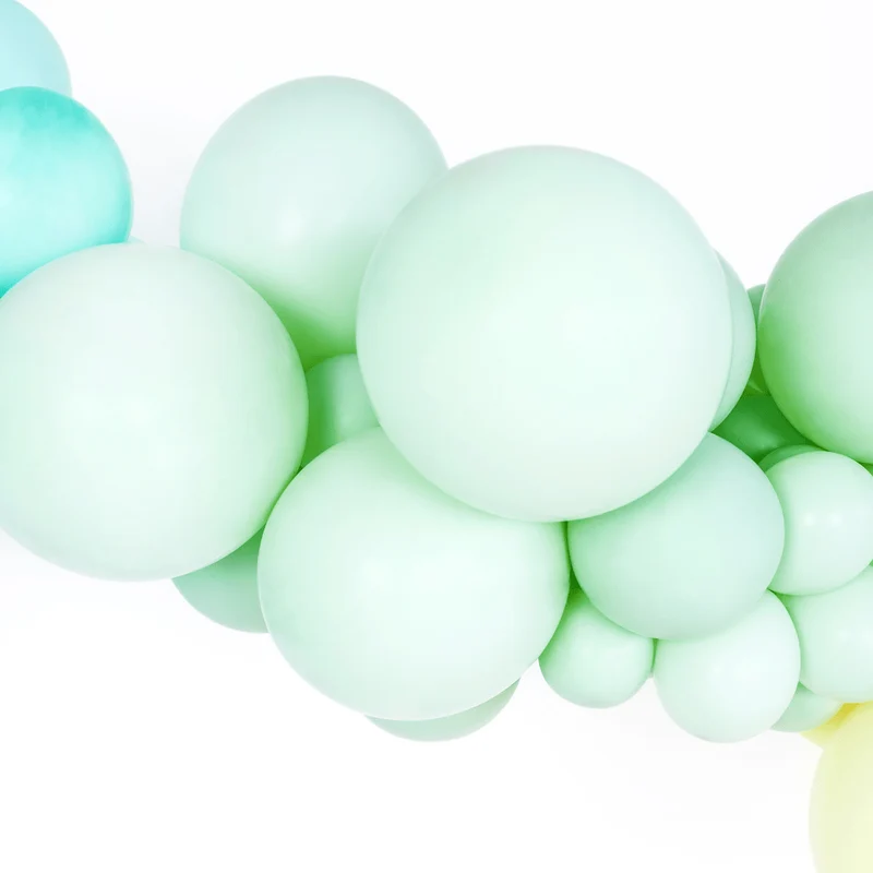 Mini Ballons Ø 12cm Pastell Pistaziengrün 10 Stk.