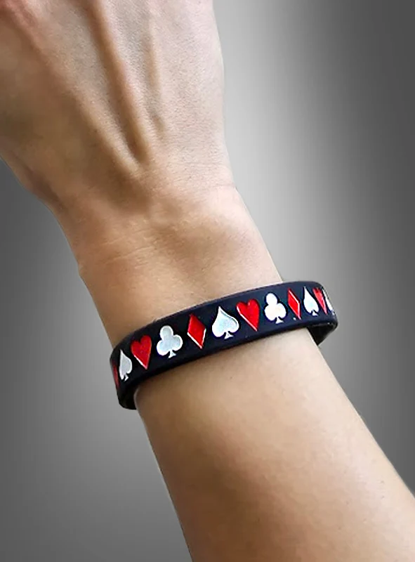 Casino Armband schwarz 1 Stück