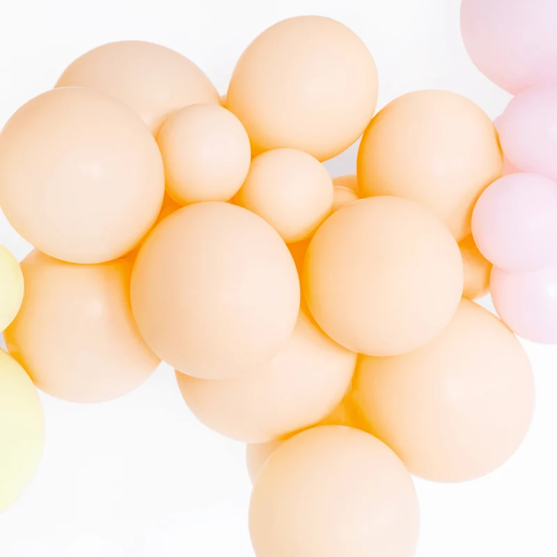 Mini Ballons Ø 12cm Pastell Apricot 10 Stk.