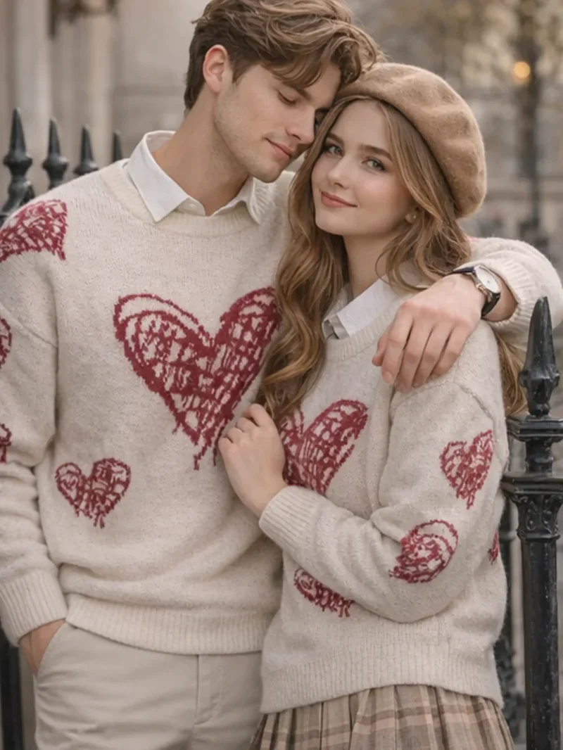 Pullover Damen Mit Herzen