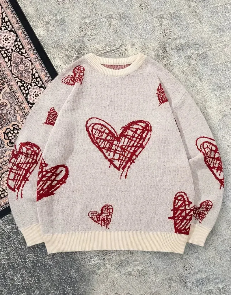 Pullover Damen Mit Herzen