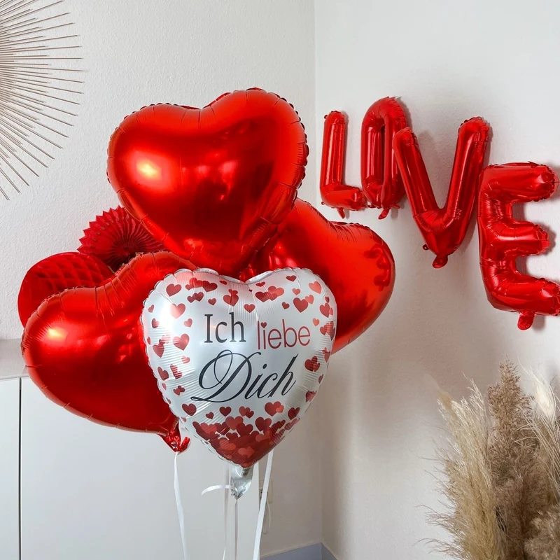 Heliumballon-Geschenk Valentinstag "Ich liebe Dich" inkl. Liebeskarte