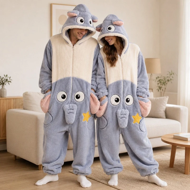 Pyjama Couple Drôle