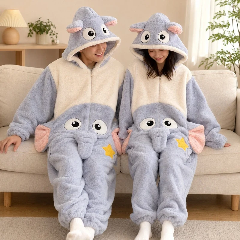 Pyjama Couple Drôle