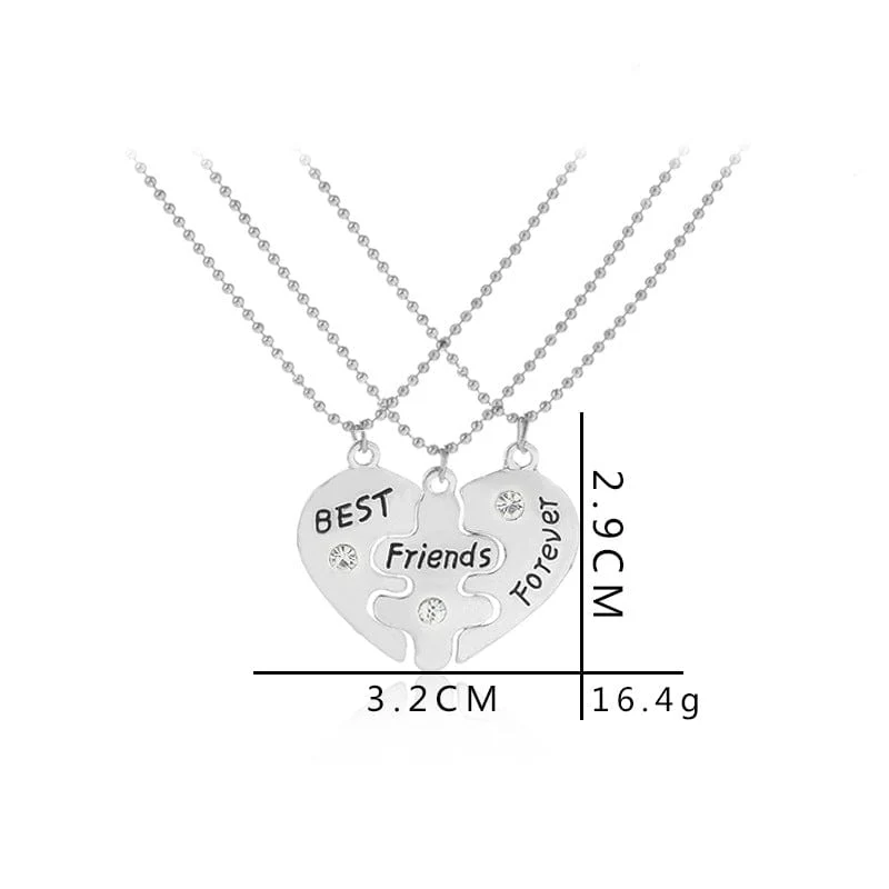 Halskette Getrenntes Herz Freundschaft