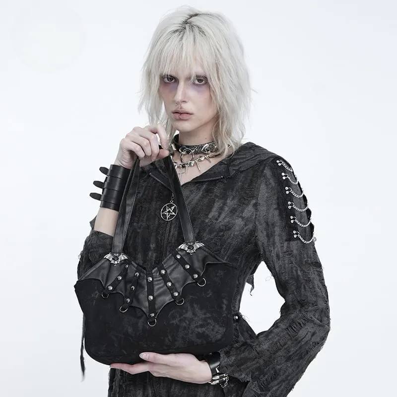 Gothic-Nieten-Fledermaus-Tragetasche für Damen