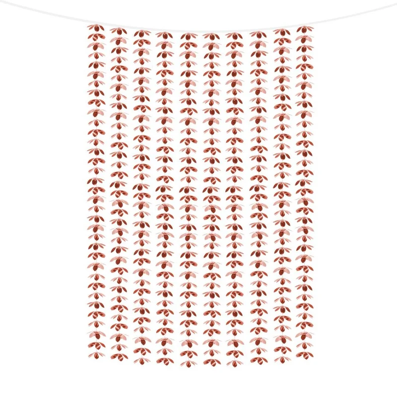 Partyvorhang Blüten Roségold