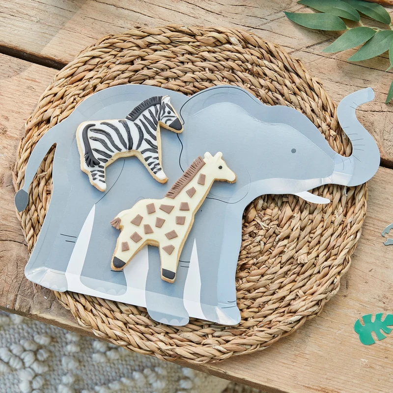 Pappteller Elefant 8 Stk.