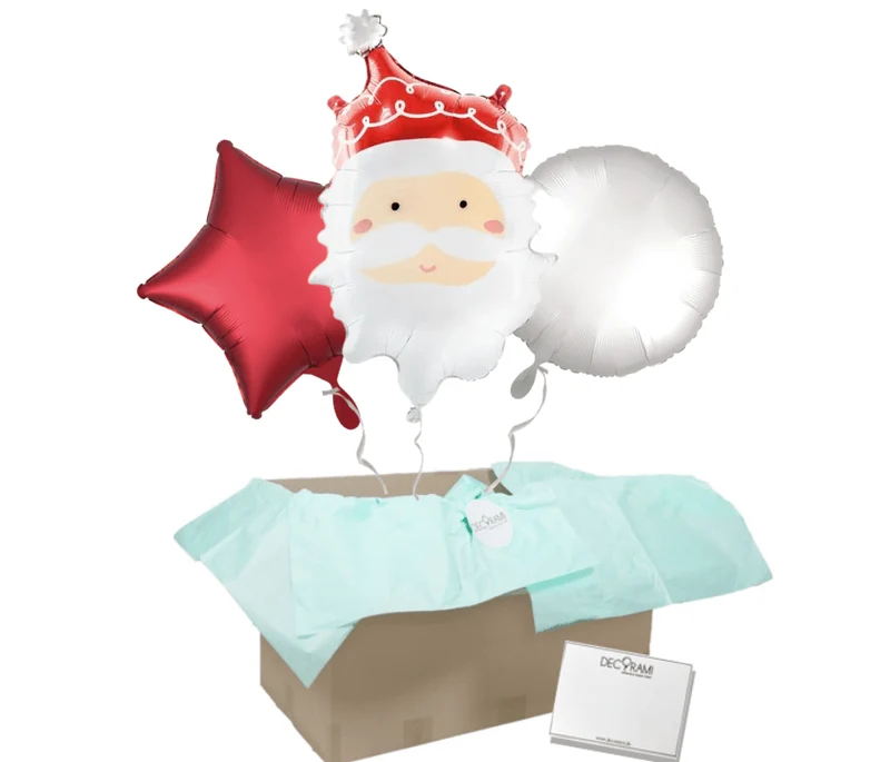 Heliumballon-Geschenk Weihnachtsmann