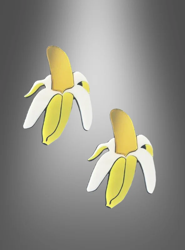 Acryl Ohrringe Banane