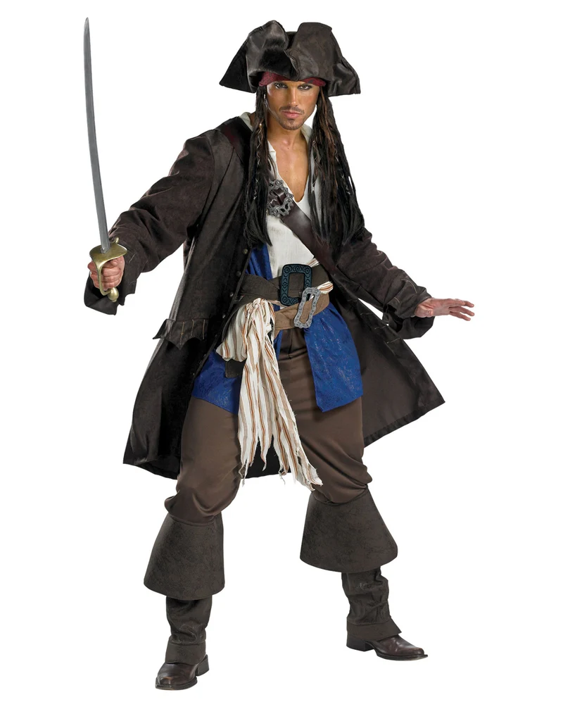 Captain Jack Sparrow Deluxe Herrenkostüm