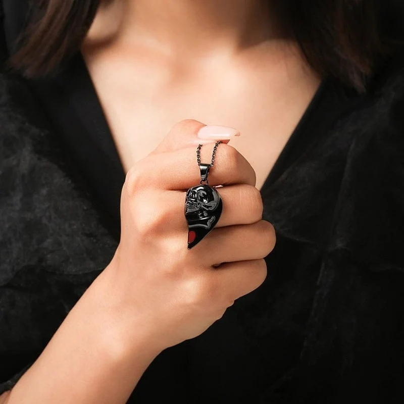 Gothic Herz Kette Freundschaft