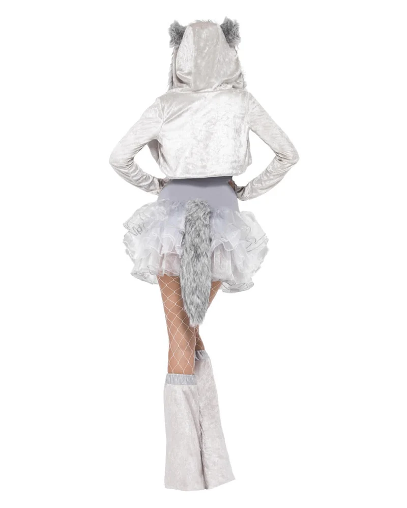 Sexy Wolf Tütü-Kleid silber