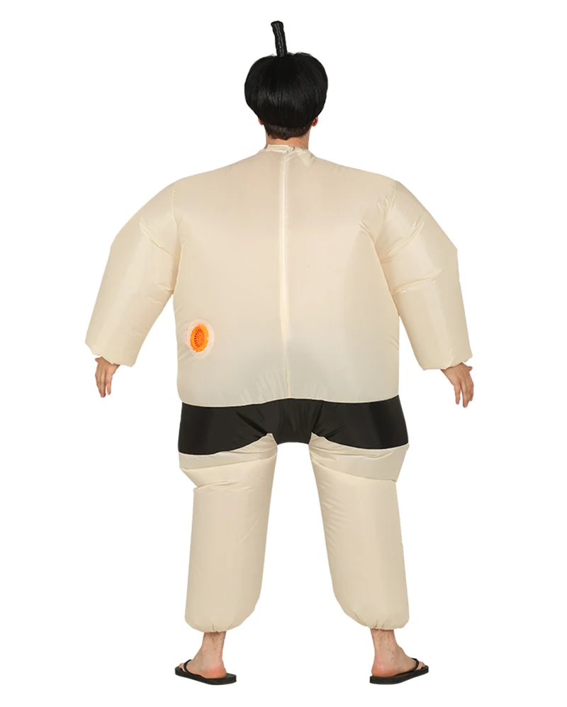 Aufblasbares Sumo Ringer Kostüm beige