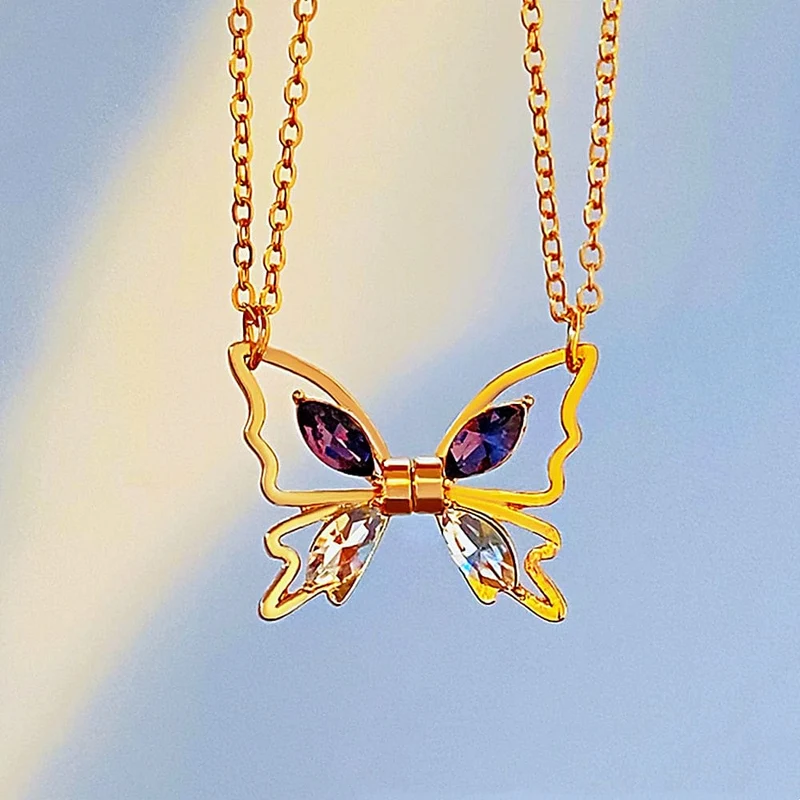 Magnetische Butterfly Halskette
