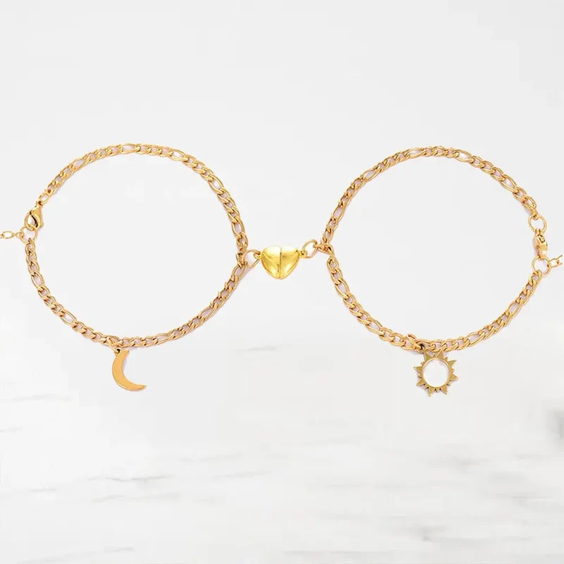 Bracelet Couple Lune et Soleil