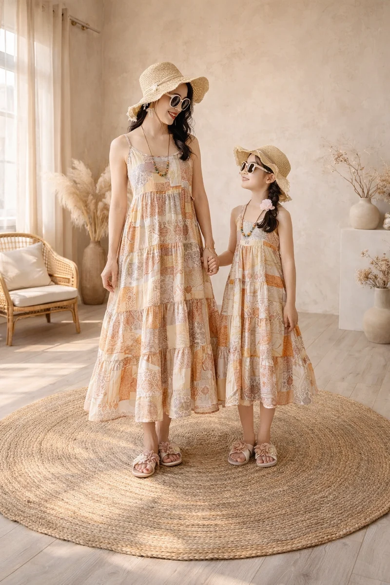 Mother Daughter Cotton Dress