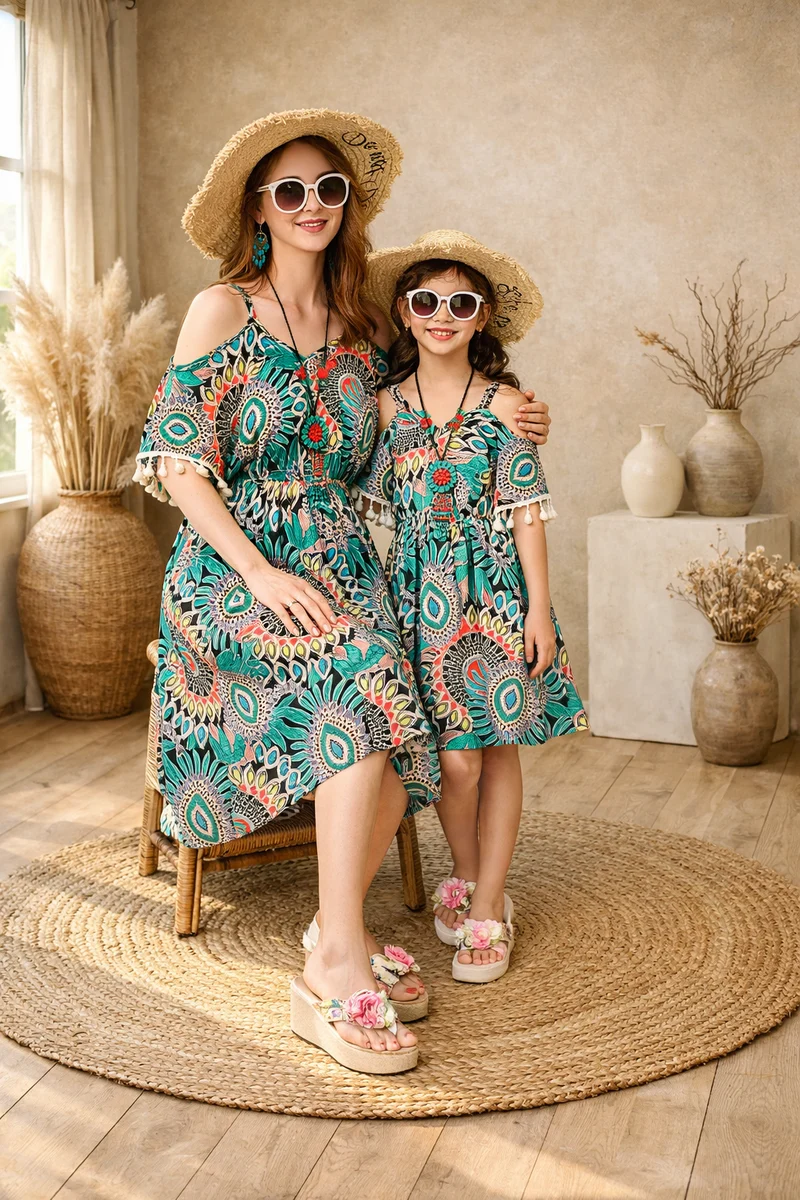 Mother Daughter Combo Dresses