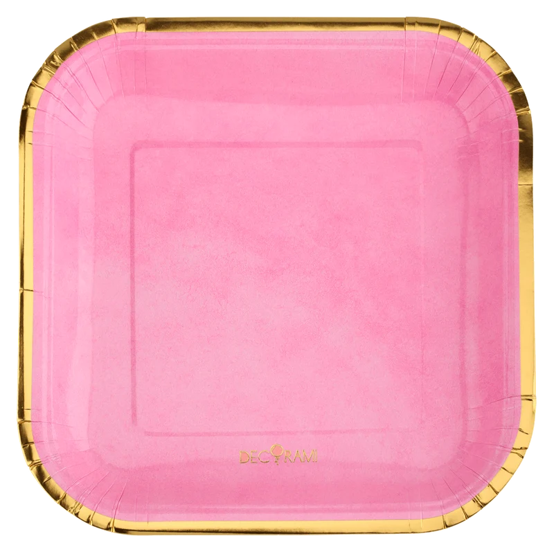 Pappteller "Romantic Rosa-Gold" 6 Stk.