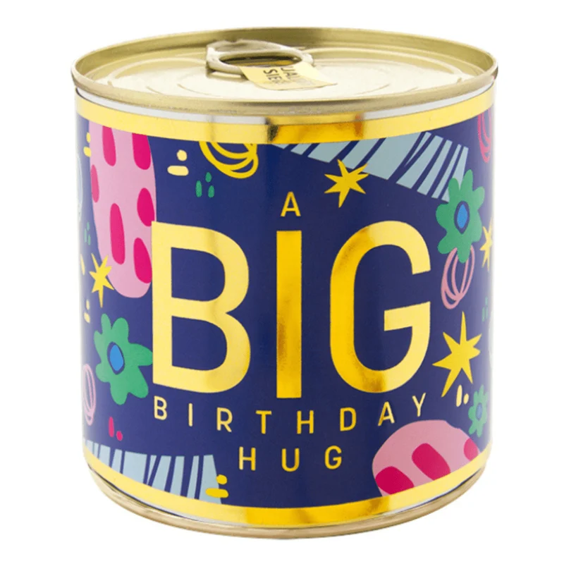 Mini Geburtstags-Kuchen "A BIG Birthday Hug" mit Kerze