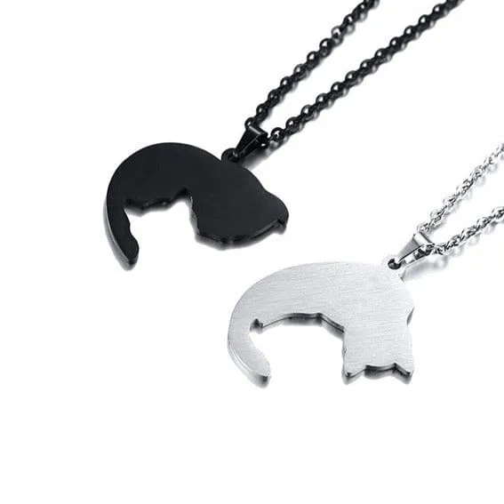 Set Von Anhänger Frau (Katze)