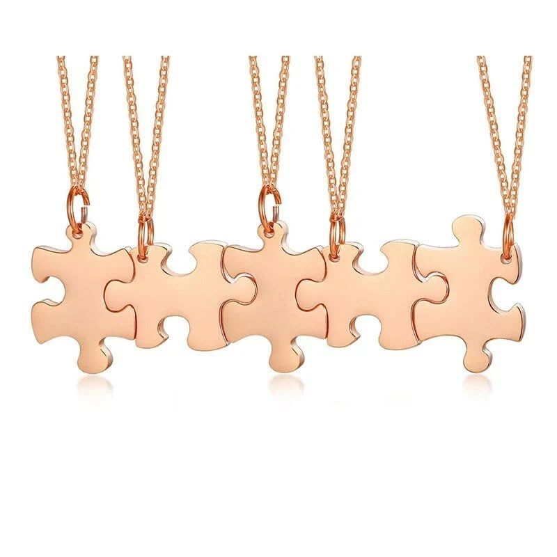Personalisierte Puzzle Halskette