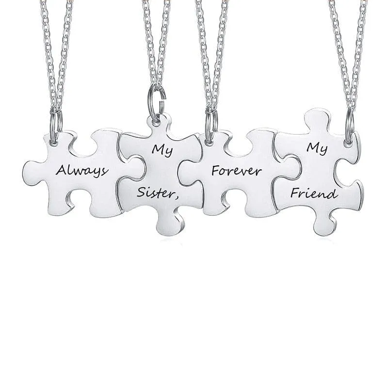 Personalisierte Puzzle Halskette