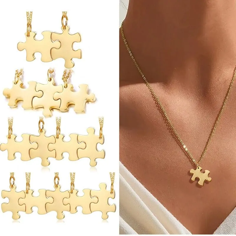 Personalisierte Puzzle Halskette