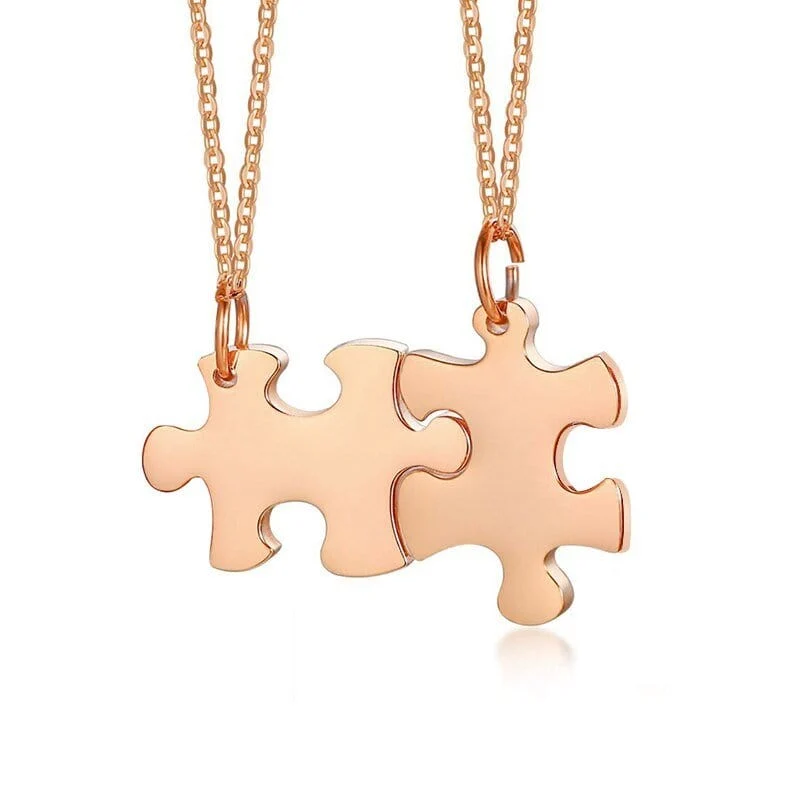 Personalisierte Puzzle Halskette