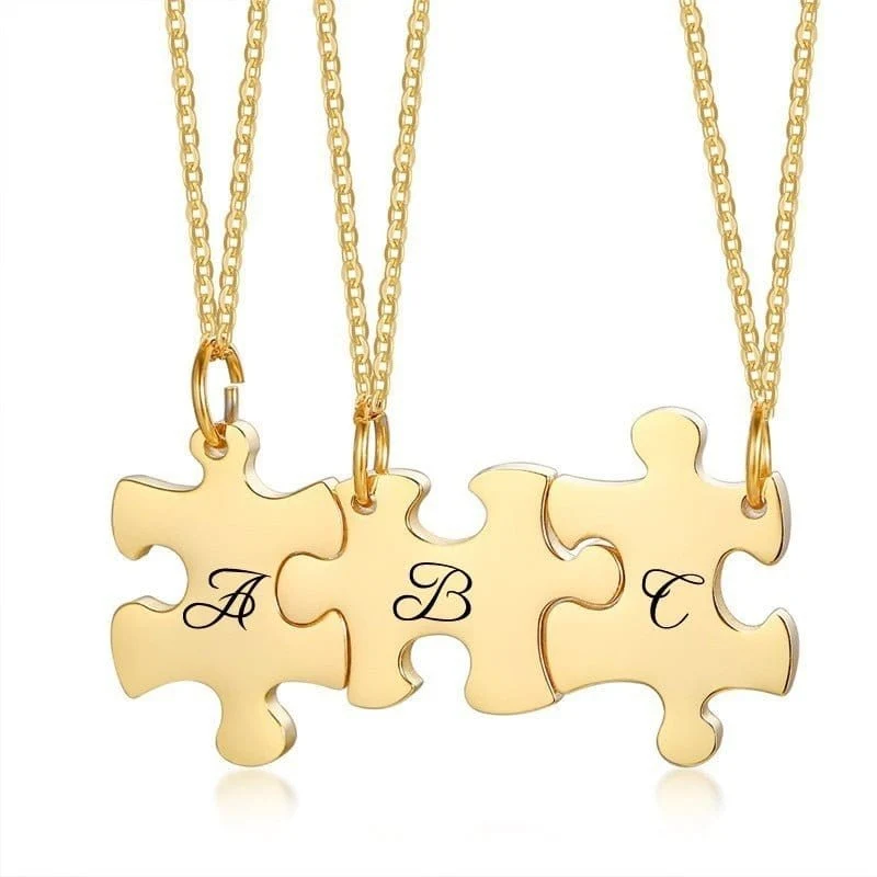 Personalisierte Puzzle Halskette