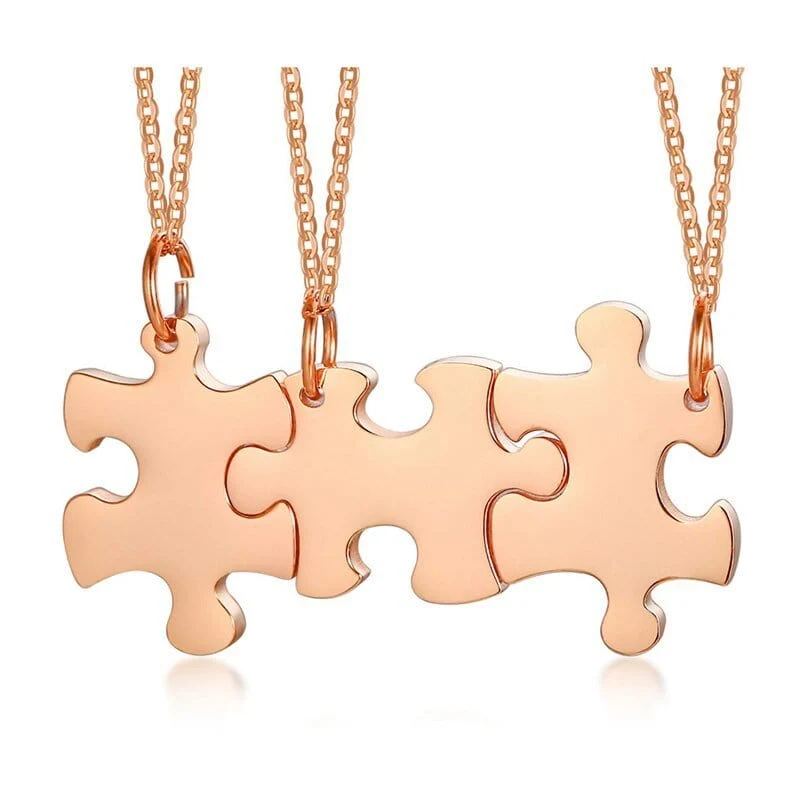 Personalisierte Puzzle Halskette