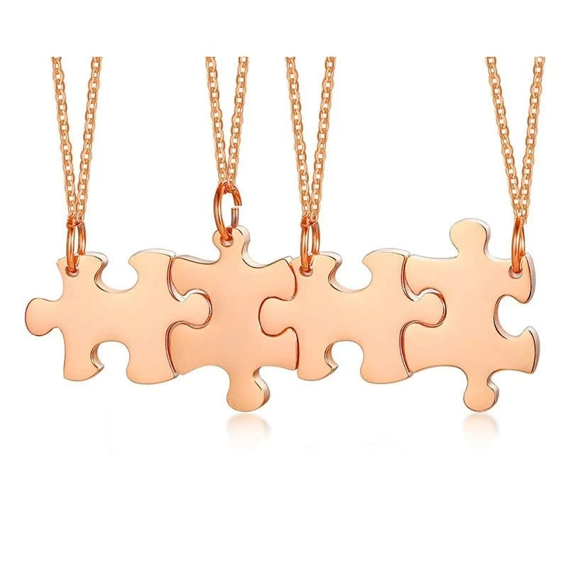 Personalisierte Puzzle Halskette