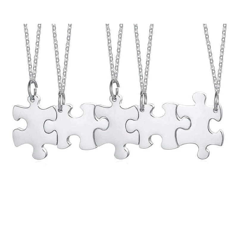 Personalisierte Puzzle Halskette