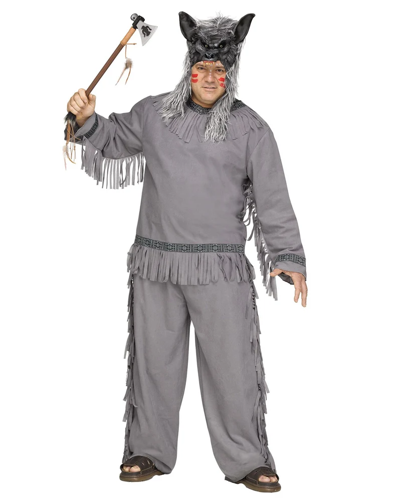 Wolfs Krieger Herrenkostüm Plus Size