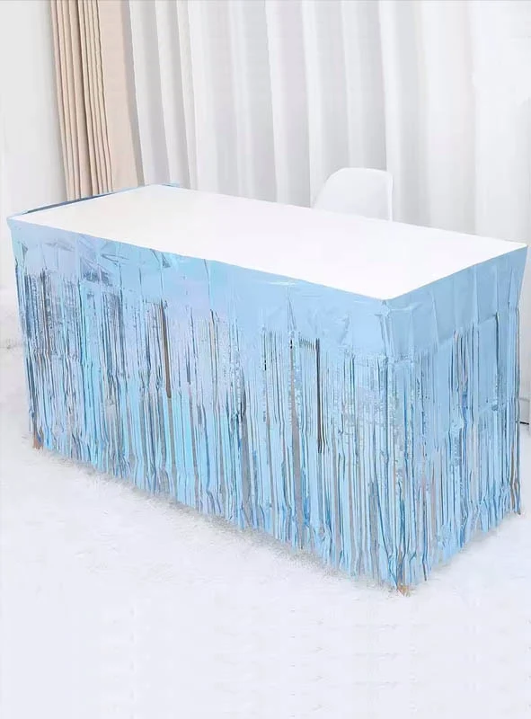 Lametta Tischrock 75x275cm Tischumrandung