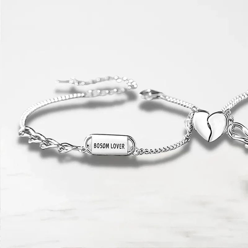 Bracelet Couple Duo Argent