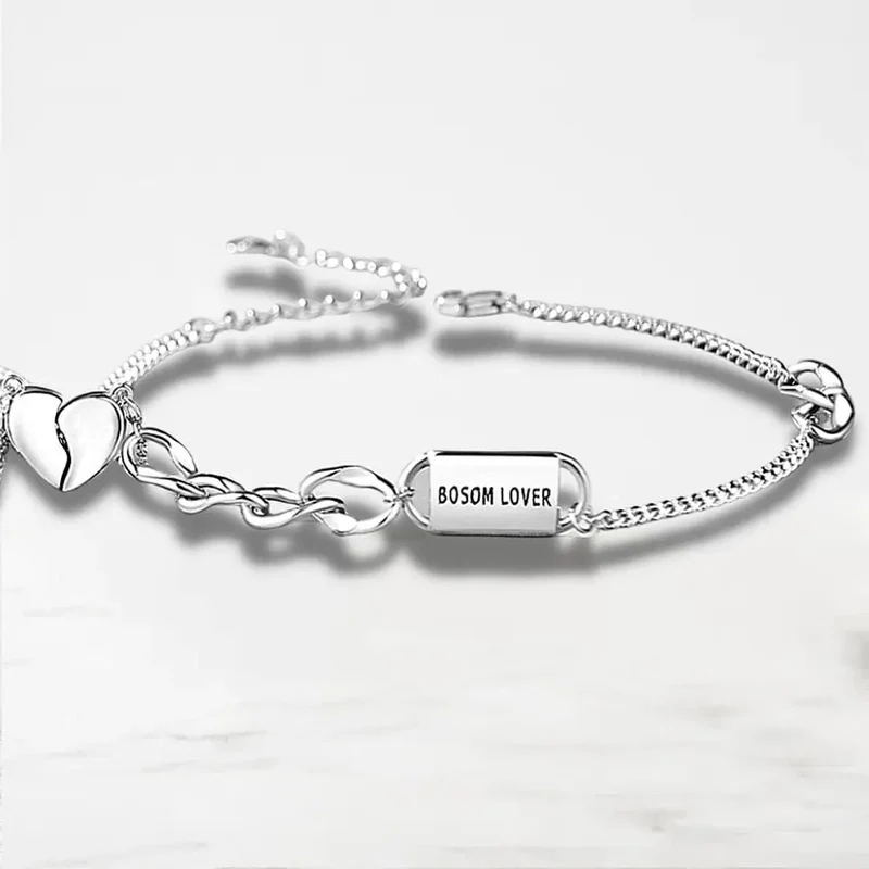 Bracelet Couple Duo Argent