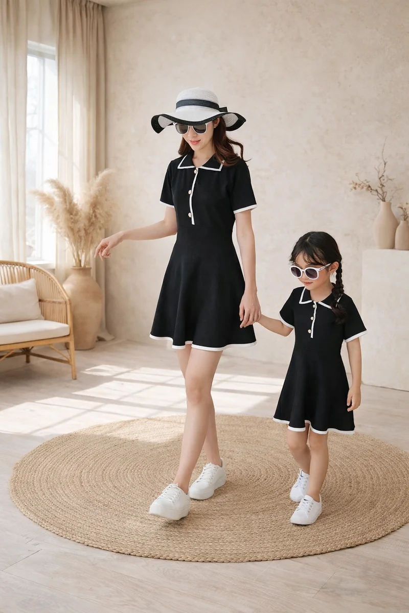 Mother Daughter Combination Dress