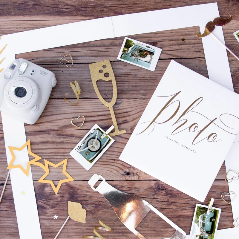 Photo Booth Props Gold